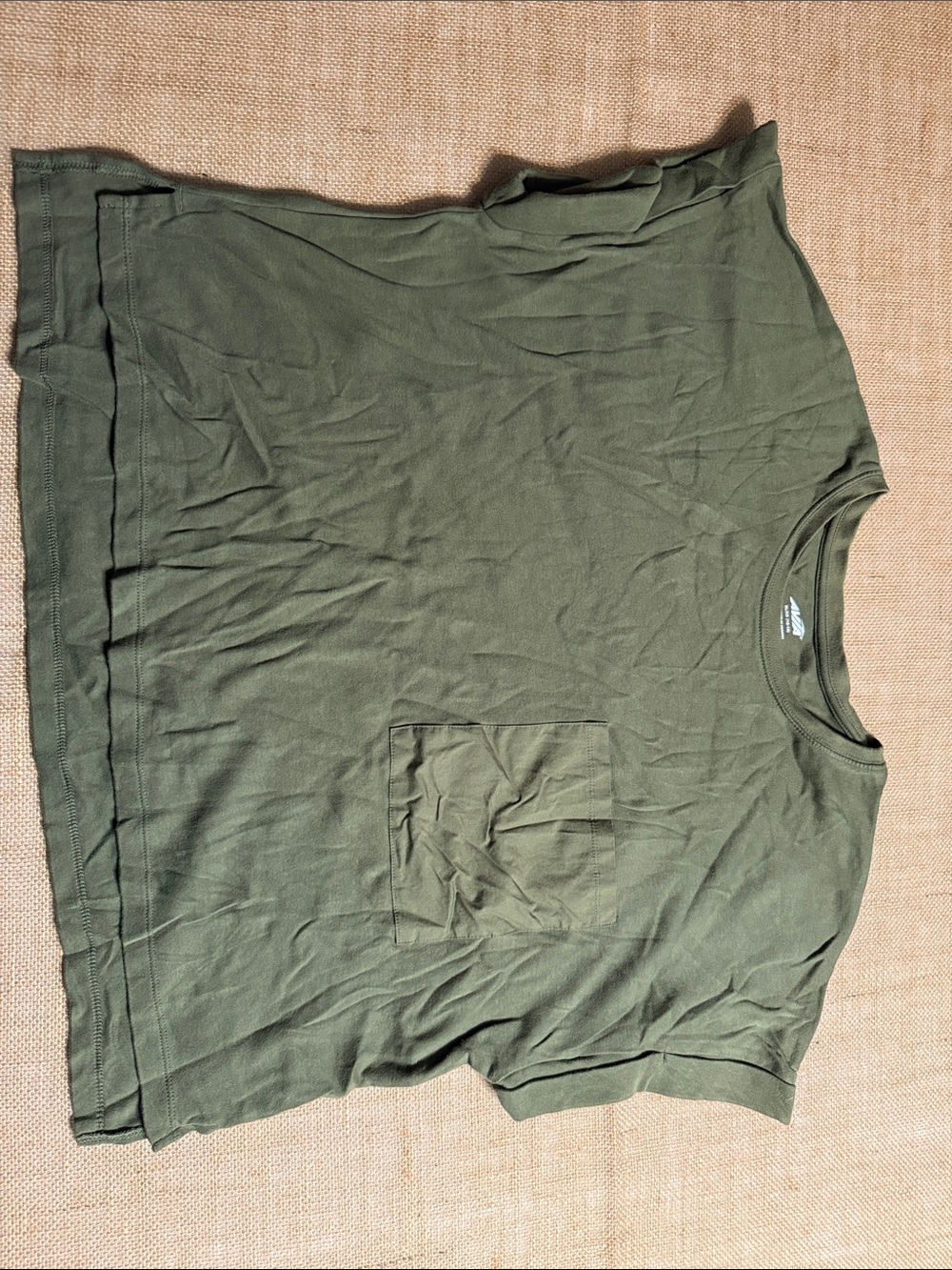 Avia Olive Green Short Sleeve Pocket Tee